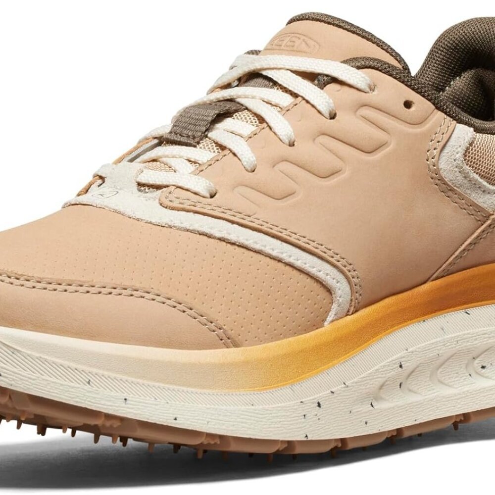Women's Breathable Leather Walking Shoes Cushioned Support Non-Slip Grip